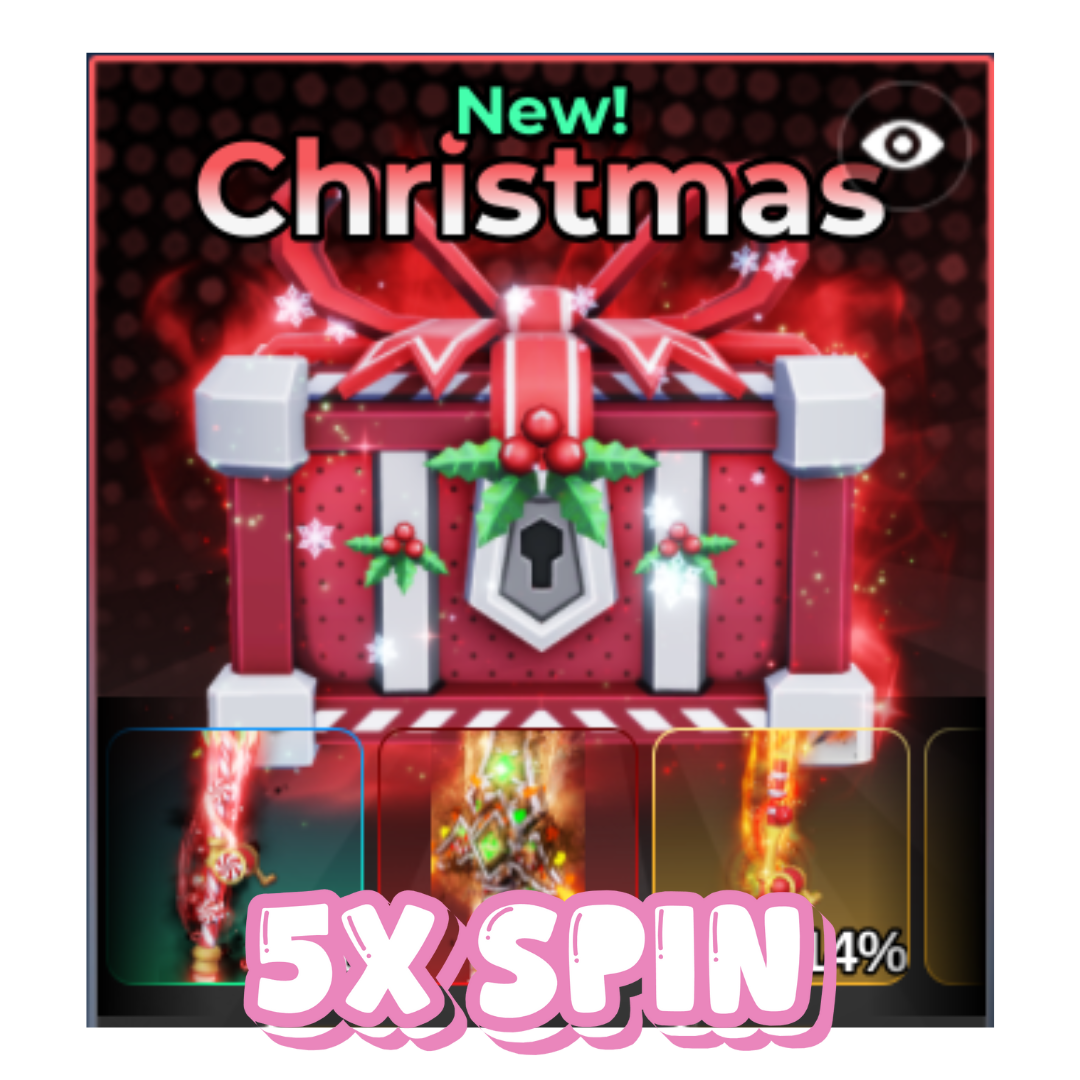 CHRISTMAS SKIN CRATE (5X SPIN)