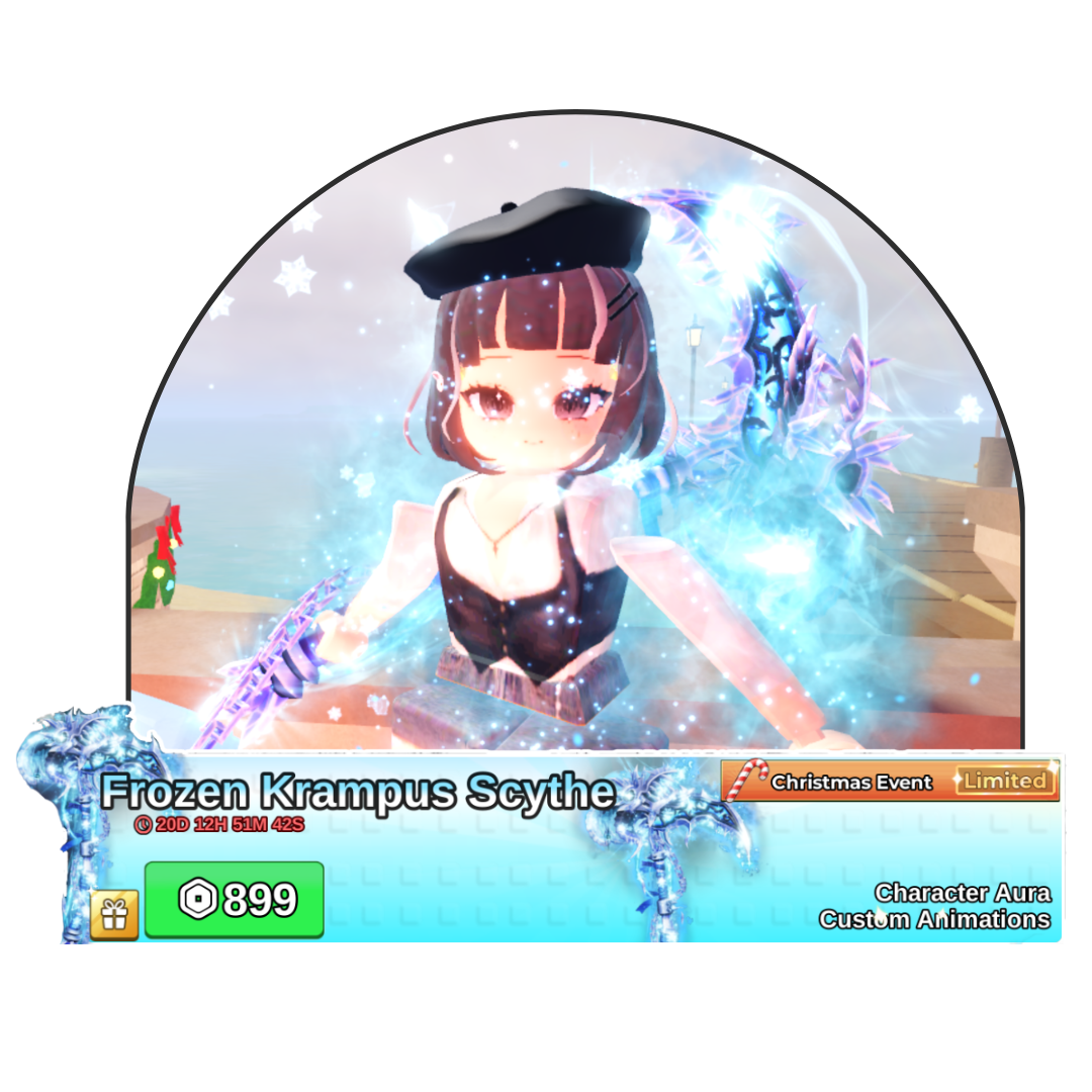 LIMITED! FROZEN KRAMPUS SCYTHE